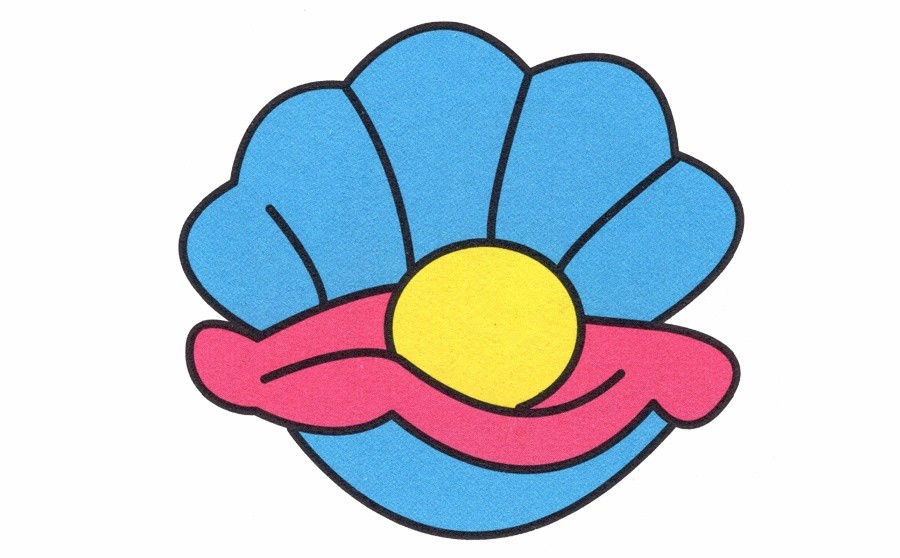 笔画彩色贝壳简笔画大全_笔画彩色贝壳简单又漂亮_贝壳简笔画彩色