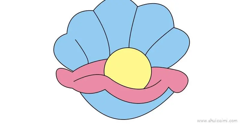 卡通的贝壳怎么画_简笔画贝壳简笔画_卡通贝壳简笔画
