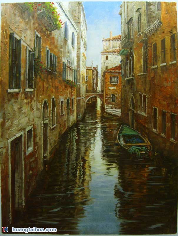 油画威尼斯水城谁画的_威尼斯 三联 油画_油画威尼斯水城